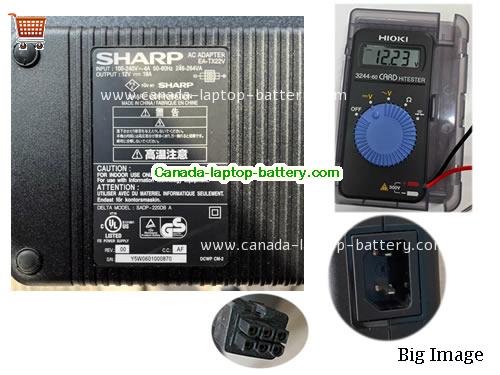 Canada Genuine Sharp EA-TX22V AAC Adapter 12v 18A 216W Molex 6 Pins SADP-220DB A Power supply 