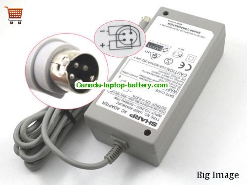 SHARP  12V 6.67A AC Adapter, Power Supply, 12V 6.67A Switching Power Adapter