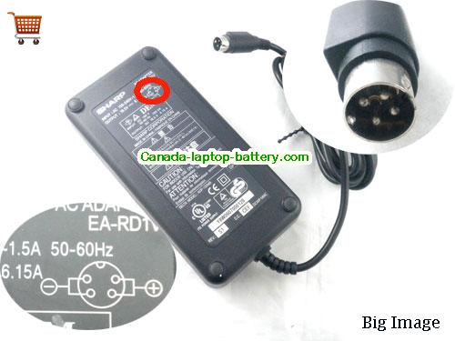 Canada Genuine Sharp EA-PD1V Ac Adapter 19.5v 6.15A 120W Power Supply Round 4 Pin Power supply 