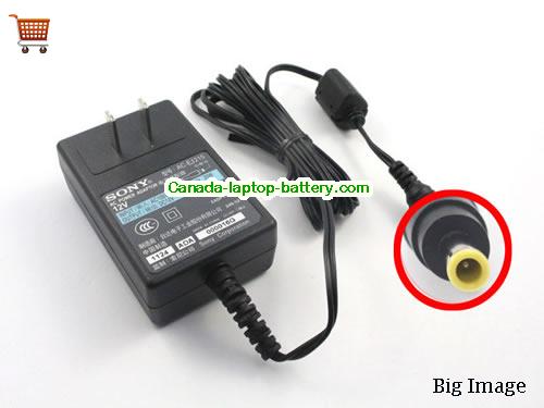 SONY  12V 1.5A AC Adapter, Power Supply, 12V 1.5A Switching Power Adapter