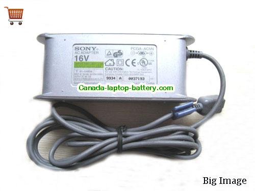 SONY PCGA-AC16V2 Laptop AC Adapter 16V 2.5A 40W