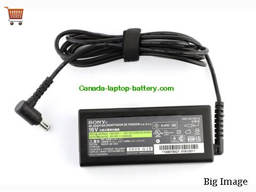 SONY VGN-S2HP Laptop AC Adapter 16V 4A 64W