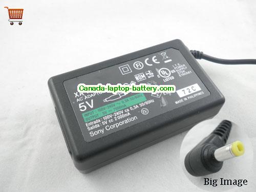 SONY PSP 1000 SERIES Laptop AC Adapter 5V 2A 10W