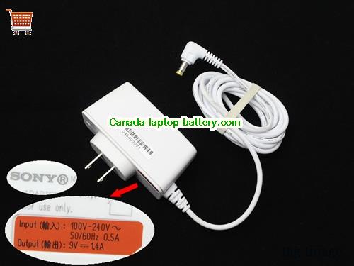 SONY  9V 1.4A AC Adapter, Power Supply, 9V 1.4A Switching Power Adapter