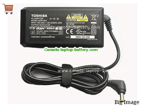 TOSHIBA SD-P91 Laptop AC Adapter 12V 2A 24W