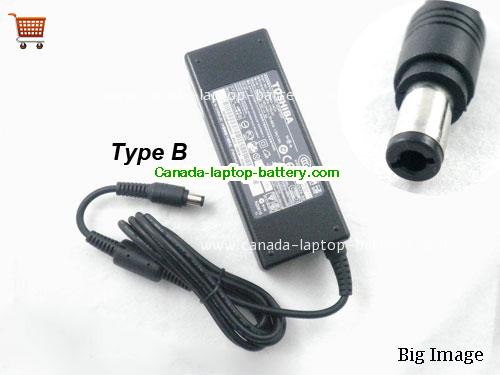 TOSHIBA DYNABOOK SATELLITE J60 200D/5X Laptop AC Adapter 15V 5A 75W