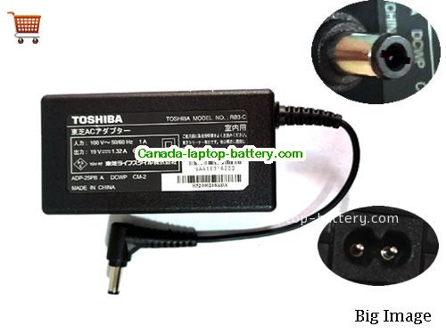 TOSHIBA VC-RCX1 Laptop AC Adapter 19V 1.32A 25W