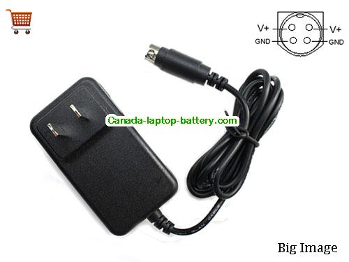 Canada Genuine Trythink TS-A018-120015Cf AC Adapter 12v 1.5A 18W Round with 4 Pin Power supply 