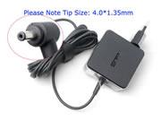 ASUS 19V 1.75A 33W Laptop Adapter, Laptop AC Power Supply Plug Size 4.0 x 1.35mm 