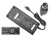 Genuine CWT CAD120121 Ac Adapter 12v 10A 120W Power Supply Round with 4 Pins in Canada