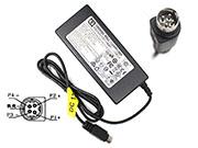 CWT 12V 5A 60W Laptop Adapter, Laptop AC Power Supply Plug Size 