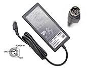 Delta 24V 2.6A 62W Laptop Adapter, Laptop AC Power Supply Plug Size 