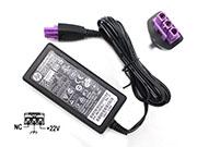 HP 22V 0.455A 10W Laptop Adapter, Laptop AC Power Supply Plug Size 