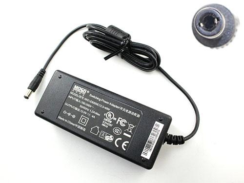 MOSO 12V 4A 48W Laptop Adapter, Laptop AC Power Supply Plug Size 5.5 x 2.5mm 
