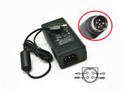 Genuine Soy SOY-1200500K1 Ac Adapter 12v 5A for Monitor Round with 4 Pins in Canada