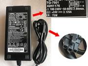 Tiger 24V 3.125A 75W Laptop Adapter, Laptop AC Power Supply Plug Size 